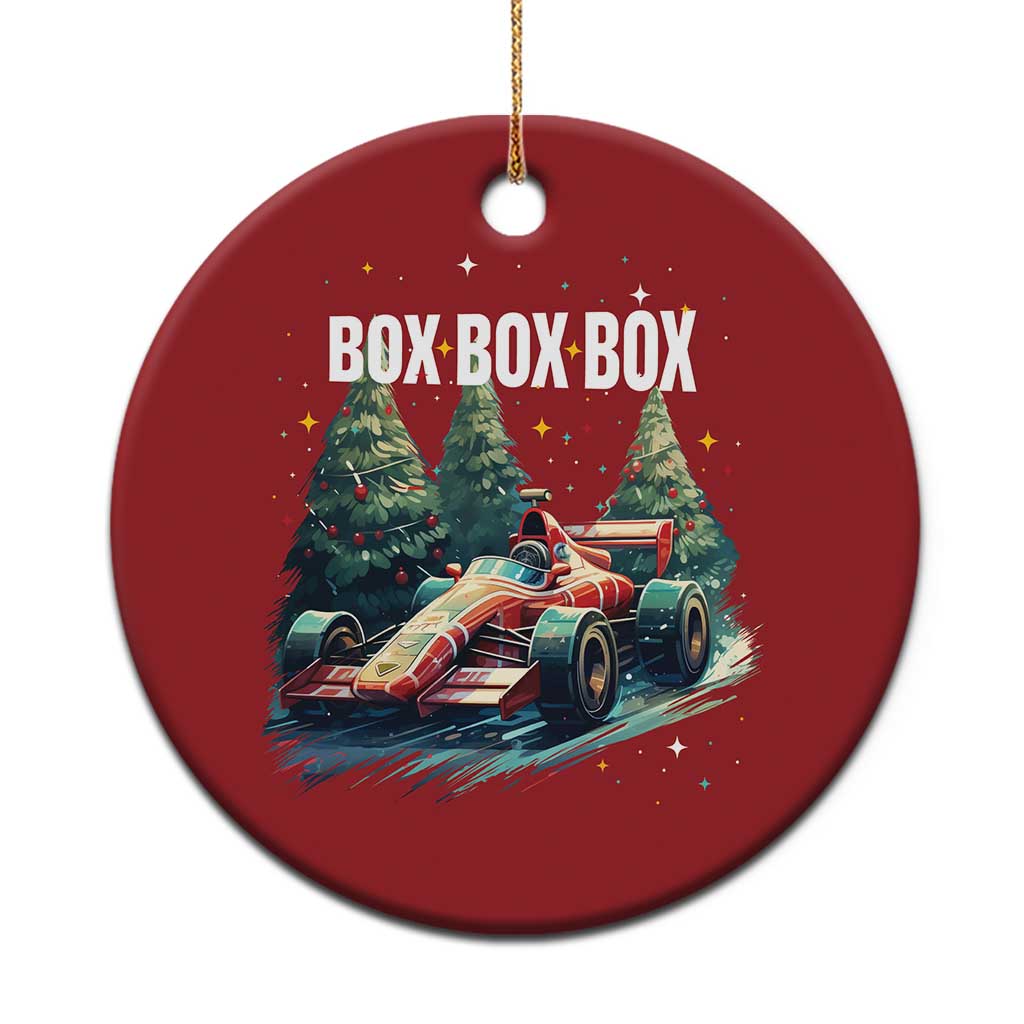 Xmas Car Racing Christmas Ornament Box Box Box Xmas Tree Colorful Light - Wonder Print Shop