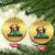 Xmas Football Christmas Ornament Santa Reindeer Football Match - Wonder Print Shop