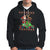 Christmas Sport Hoodie Santa Reindeer Play American Football - Wonder Print Shop