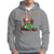 Christmas Sport Hoodie Santa Reindeer Play American Football - Wonder Print Shop