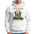 Christmas Sport Hoodie Santa Reindeer Play American Football - Wonder Print Shop