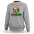 Christmas Sport Sweatshirt Santa Reindeer Play American Football - Wonder Print Shop