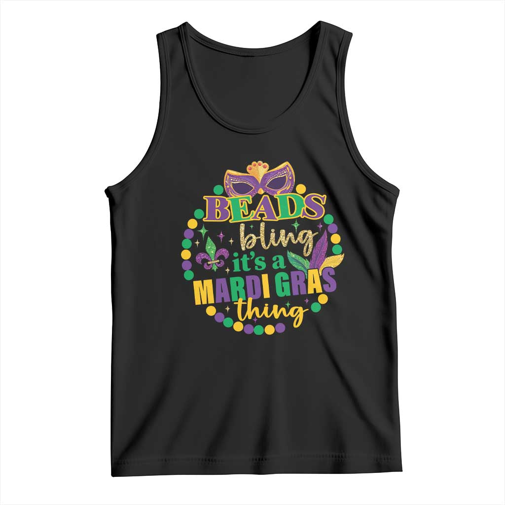 Beads And Bling It's A Mardi Gras Thing Tank Top