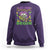 Mardi Gras Sweatshirt Let The Shenanigans Begin Leopard Lips - Wonder Print Shop