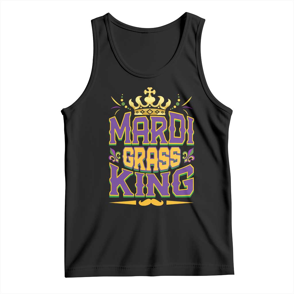 Mardi Gras King Tank Top Parade Party Fat Tuesday New Orleans