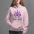 Mardi Gras Hoodie Little Miss Unicorn Cute Girl Women - Wonder Print Shop