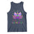 Mardi Gras Tank Top Little Miss Unicorn Cute Girl Women