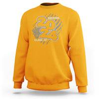 Graduation sweatshirt, gold with "Seniors 2024" and "Class of" front graphic