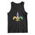 Mardi Gras Alligator Crocodiles Funny Fleur De Lis Tank Top