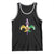 Mardi Gras Alligator Crocodiles Funny Fleur De Lis Tank Top