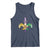 Mardi Gras Alligator Crocodiles Funny Fleur De Lis Tank Top