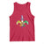 Mardi Gras Alligator Crocodiles Funny Fleur De Lis Tank Top