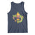 Mardi Gras Alligator Crocodiles Fleur De Lis Tank Top