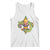 Mardi Gras Alligator Crocodiles Fleur De Lis Tank Top