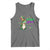 Mardi Grawr Gras Cute Bead Dinosaur Tank Top