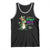 Mardi Grawr Gras Cute Bead Dinosaur Tank Top