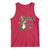 Mardi Grawr Gras Cute Bead Dinosaur Tank Top