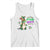 Mardi Grawr Gras Cute Bead Dinosaur Tank Top