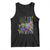 Mardi Gras Monster Truck Beads Flag Tank Top