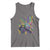 Mardi Gras Monster Truck Beads Flag Tank Top