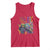 Mardi Gras Monster Truck Beads Flag Tank Top