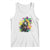 Mardi Gras Funny Tuxedo Cat Meme Beads Tank Top