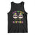 Mardi Gras Tank Top Show Me Your Kitties Cute Cat Masked Jester Hat Bead