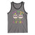 Mardi Gras Tank Top Show Me Your Kitties Cute Cat Masked Jester Hat Bead