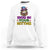 Mardi Gras Sweatshirt Show Me Your Kitties Cool Cat Jester Hat Bead - Wonder Print Shop