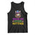 Mardi Gras Tank Top Show Me Your Kitties Cool Cat Jester Hat Bead