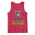 Mardi Gras Tank Top Show Me Your Kitties Cool Cat Jester Hat Bead