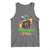 Mardi Gras Y'all Dachshund Dog With Beads Colorful Tank Top