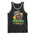 Mardi Gras Y'all Dachshund Dog With Beads Colorful Tank Top