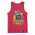 Mardi Gras Y'all Dachshund Dog With Beads Colorful Tank Top