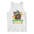 Mardi Gras Y'all Dachshund Dog With Beads Colorful Tank Top