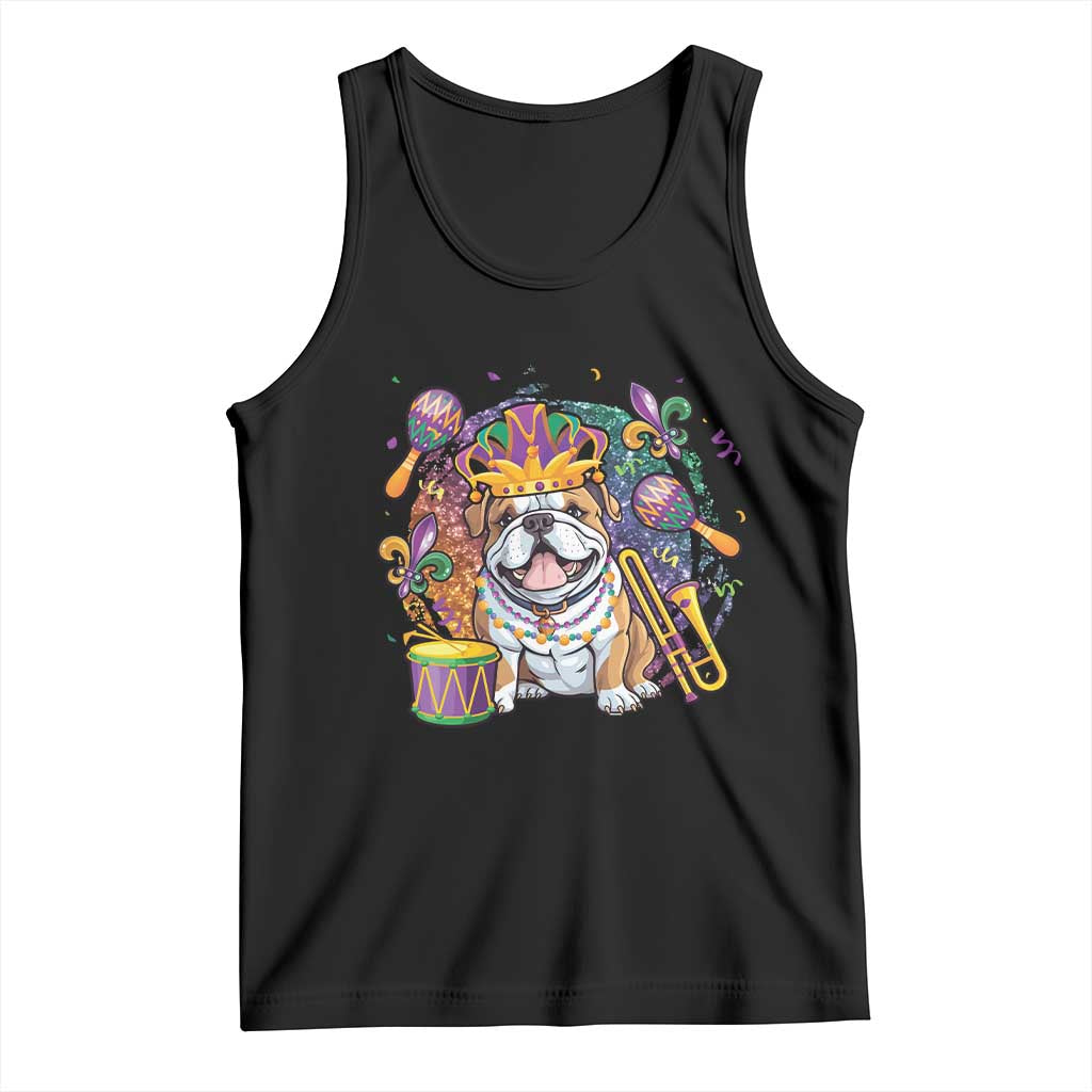 Mardi Gras Tank Top Fench Bulldog Cute Fat Tuesday Frenchie Pet Dog