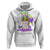 Mardi Gras Cute Unicorn Beads Rainbow Fleur De Lis Hoodie - Wonder Print Shop