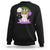 Mardi Gras Cute Unicorn Beads Rainbow Fleur De Lis Sweatshirt - Wonder Print Shop