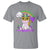 Mardi Gras Cute Unicorn Beads Rainbow Fleur De Lis T Shirt - Wonder Print Shop