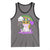 Mardi Gras Cute Unicorn Beads Rainbow Fleur De Lis Tank Top