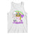 Mardi Gras Cute Unicorn Beads Rainbow Fleur De Lis Tank Top