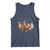 Mardi Gras Funny Farmer Jester Chicken Beads Tank Top