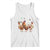 Mardi Gras Funny Farmer Jester Chicken Beads Tank Top