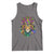 Mardi Gras Tank Top Pride Lion With Jester Hat Fat Tuesday Festival