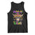 Mardi Gras Tank Top Moo-di Bead Heifer Cow Fat Tuesday Festival