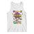 Mardi Gras Tank Top Moo-di Bead Heifer Cow Fat Tuesday Festival