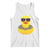 Mardi Gras Beads Cool Rubber Duck Fat Tuesday Festival Tank Top