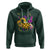 Mardi Gras Pickleball Jester Hat Beads Hoodie - Wonder Print Shop