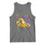 Mardi Gras Pickleball Jester Hat Beads Tank Top