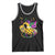 Mardi Gras Pickleball Jester Hat Beads Tank Top